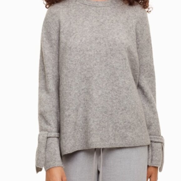 Aritzia the Group Babaton Malcorra Tie Sweater in Gray Size 1 - Picture 3 of 6
